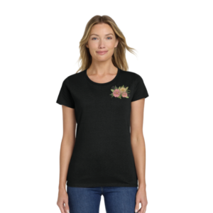 Women of Business Crew Neck Floral Logo Tee